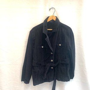 XL 100% Cotton Black Jacket